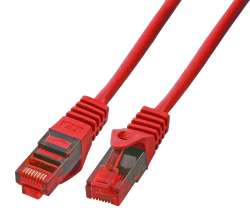 BIGtec 1,5m CAT.5e Ethernet LAN Patchkabel Gigabit Netzwerkkabel Patch Kabel rot (RJ45, Cat 5e, Twisted Pair UTP, 1000 Mbit/s) 2 x RJ45 Stecker ideal für Switch , DSL Verbindungen , Patchfelder , Patchpanel , Router , Modem , Access Point und andere Geräte mit RJ45 Anschluß ,CAT Kabel KAT Kabel CAT5e - 2