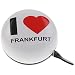 Produktbild SAMs DingDong Fahrrad Klingel I love Frankfurt Weiß 80mm, 40159