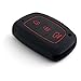 AutoStark Silicone Car Key Remote Cover For Hyundai i20 Active 3 Button Smart Key (Black) RS.145.00