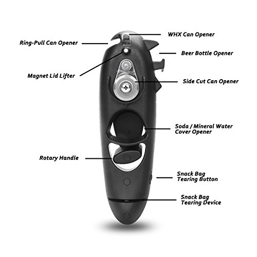 WHX Tragbare manuelle Dosenöffner glatten Rand sicheren Seite Schnitt für Küche und Camping Outdoor - 2