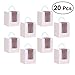Produktbild BESTONZON 20 Stück Griff Cupcake Boxen Container mit PVC Fenster/Karton einfügen und Innenlager (weiß)