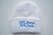 Baby boys Girls NEWBORN hat I love mummy daddy nanna just arrived superman (50% Mums 50% Dads, WHITE) blue writing)