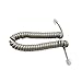 Produktbild Kcopo Hörerschnur Telefonkabel Kabelleitung 30CM Telefonhörer Spiralkabel Draht RJ9 4P4C Telefonhörer Modular Kabel Für Reflexes Telefone 2M (Weiß)