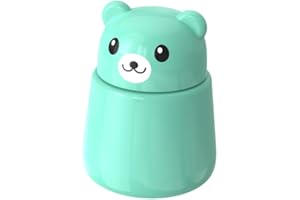 YOUNBEAUTY Bear Pill Crusher - Cute Animal-Shaped Medicine Grinder for Kids & Adults, Portable Powder Crushing Tool for Tablets, Vitamins, Pets - Easy to Clean, Durable & Painless Medication Aid (Green)