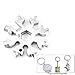 Produktbild Tuotuo Edelstahl Schneeflocke Multitool 18 in 1 Multitool Karte/Outdoor-Reisen Camping Multifunctional EDC Keychain/Flaschenöffner / Schraubendreher/Mode Anhänger Taschengröße