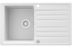 Bergström Granite sink 760 x 460 mm incl. Built-in sink siphon reversible kitchen sink