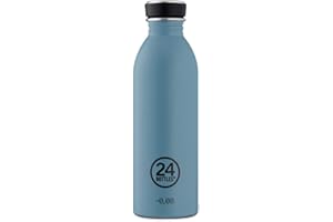 24BOTTLES Urban Bottle - Gourde 1l /500ml/250ml, Cantine Reutilisable 100% Hermétique Bouteilles Inox Écologiques sans BPA avec Design Italien [non Isotherme, Ultralégère]