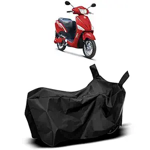 Sneha Sales UV Protection & Dustproof Two Wheeler Cover for Hero Electric Optima Li Protect Against Dust Debris Rain and Weather (Black)