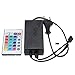 Produktbild wuchance AC100-240V zu DC12V 5A 60W EU-Stecker-Stromadapter mit 24Keys IR-Fernbedienung für RGB LED-Streifen