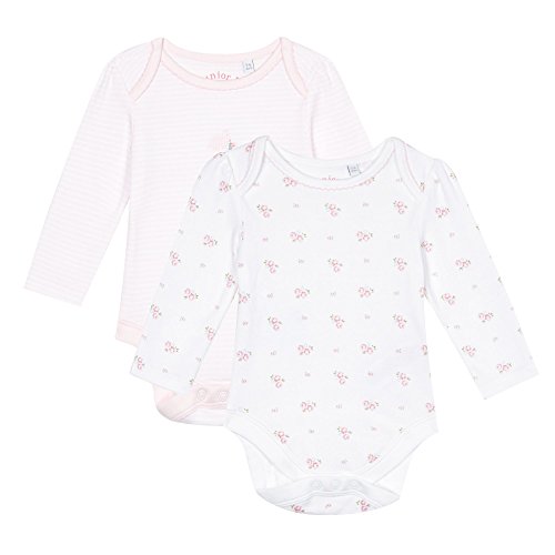 J By Jasper Conran Kids Pack Of Two Baby Girls' Floral Pink Bodysuits Newborn