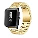 Produktbild Smart Uhrenarmband für Xiaomi amazfit Bip (begriffsklärung) Youth Uhr, vneirw Luxus Edelstahl Armbanduhr Ersatz Band Armband Armband Armbänder Zubehör, gold