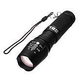 EBL Superhell CREE LED 1200 Lumen Taschenlampe mit 5 Leuchtungsmodi, Wasserfest 