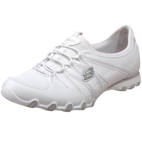 Skechers Women's Bikers-Dream Come True Shoes, White - 4 UK
