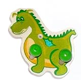 Garderobenhaken Drache 2 Haken aus Sperrholz bemalt ca. 10cm x 11cm