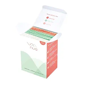 Nua Ultra Thin Rash Free Sanitary Pads - 12 Pads || 3 Heavy Flow Pads, 5 Medium Flow Pads and 4 Light Flow Pads || Zero Toxins || Free Disposal Cover (Pack of 1)