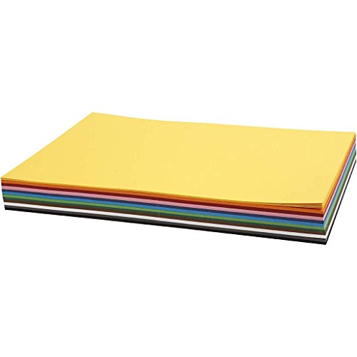 120 Blatt Tonkarton Tonpapier DIN A2 viele Farben 180g/qm-Großhandelspackung-artdee®