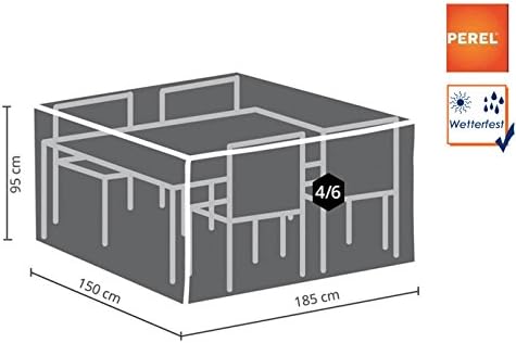 PERELGarden Ocgs Case For Rectangular Furniture Set SCART-M; 185 x 150 x 95 cm