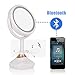 Produktbild Beleuchteter Kosmetikspiegel 1X / 5X Lupe LED Tischleuchte Spiegel Smart Bluetooth Lautsprecher Kosmetikspiegel USB aufladbar Kompakt, kabellos