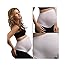 100% SEAMLESS ULTIMATE COMFORT MATERNITY SUPPORT BELT BLACK WHITE NUDE (BLACK M)