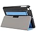 Produktbild WANTONG Tablet PC Skin Hülle Zahnstocher Textur Horizontal Flip Einfarbig Ledertasche mit Halter & Handschlaufe für iPad Mini 3/2/1 (Schwarz) (Farbe : Blue)