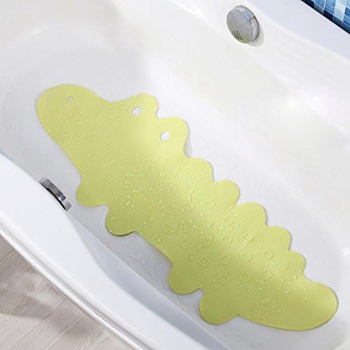 Gabriera Lovely Crocodile Bath Mat Nonslip Shower Stalls Mats Bathtub Mat with Suction Cups for Family Bathroom