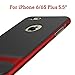 Price comparison product image ROCK iPhone 6 Plus Case iPhone 6S Plus Case 5.5inch Protective Case Anti-Slip Hard Bumper Cover Ultra Thin Durable Protection Shell Business Style for Apple iPhone 6/6s Plus (Red)