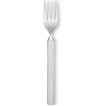 Alessi 4180/5 Dry dessertvork van roestvrij staal 18/10, glanzend, met gesatineerd handvat, 6-delige set