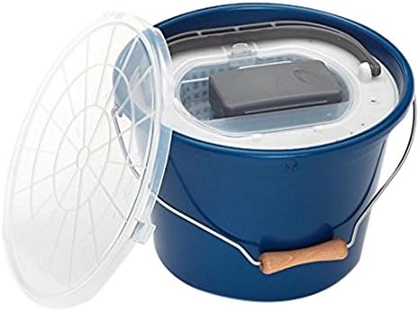 Plastilys Bucket for Live-Fish + Aerator + Lid Blue blue Size:18 L