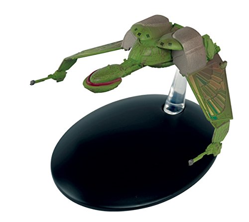 Star Trek Klingon Bird of Prey Navega hacia Abajo Verde Space Ship 8cm Modelo DieCast EAGLEMOSS