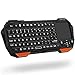 Produktbild Mini Wireless Keyboard, tragbares Leichtgewicht [Controller QWERTY-Tastatur mit Hintergrundbeleuchtung] Bluetooth-Tastatur mit Touchpad für Apple IOS / Android / Windows-Smartphone, Tablet, PC, PS4, X