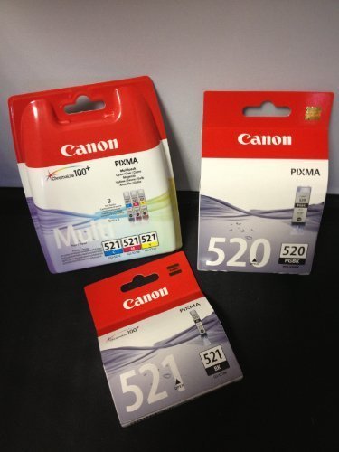 5 Original Canon Druckerpatronen (BK/PBK/Y/C/M) für Canon Pixma IP4700 Tintenpatronen