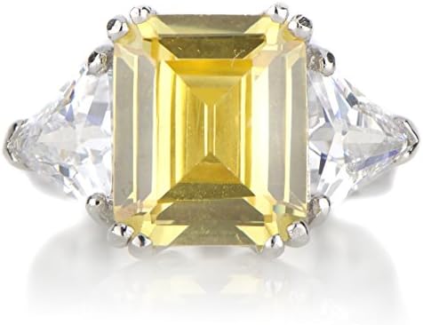 Juniper's Asscher Cut Canary Cocktail Ring