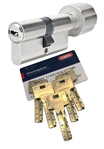 ABUS Bravus.4000 BZD Knaufzylinder mit 5 Schlüssel, Länge (a/b) 35/K40mm (cm=75mm) K=Knaufseite, nach DIN EN1303, Angriffswiderstandsklasse D, RC2/RC3 Level geeignet