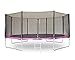 Produktbild Gartentrampolin Set, GRAVOG Trampolin mit Sicherheitsnetz inklusive Leiter und Randabdeckung, Verschiedene Größen und Farben (Pink, 305)