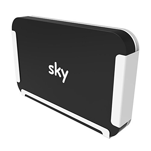 Penn Elcom - Soporte de pared para descodificador Sky Q, color negro o blanco