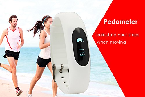 AsiaLONG Schrittzähler Armband Uhr Fitness Tracker Ohne Bluetooth mit Zeit, Dtum, Kalorienzähler, Schlafüberwachung, Entfernung, Geschwindigkeit Ohne APP Handy für Sport Outdoor - 2