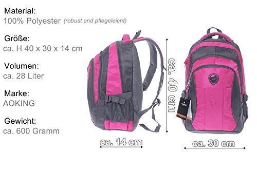 % SONDERPOSTEN % AKTIONSWARE % Alltag Schule Sport Rucksack Tablet Laptop Rucksack Reise Rucksack Schulrucksack - 7