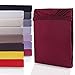 Produktbild DecoKing 18811 100x200-120x200 cm Spannbettlaken Bordeaux 100% Baumwolle Jersey Boxspringbett Spannbetttuch Bettlaken Betttuch Maroon Nephrite Collection