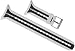 Produktbild Cressi Armband Für Tauchen Computer Strap Leonardo, Weiß/Schwarz, KZ770150