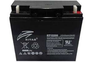 Ritar 12v-20ah rechargeable battery replaces 18/19/21/22ah.