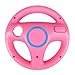 Produktbild Spiel Lenkung - TOOGOO(R)2 Stueck Lenkung Mario Kart Renn-Rad fuer Nintendo Wii Remote-Spiel (rosa)