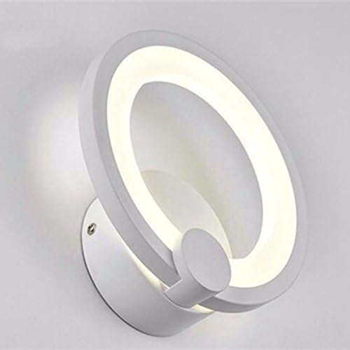 LED Round Acrylic New Chinese Living Room Lamp Bedroom Bedside Lamp Wall Lamp ( Color : Warm light-16w/260*65*100mm )