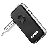 Mpow Bluetooth 4.1 Transmisor y Receptor, 2 en 1 Adaptador sin Hilos del Audio de 3.5mm para Auriculares, Altavoz, TV, PC, Radios de los Coches, MP3/4 etc.