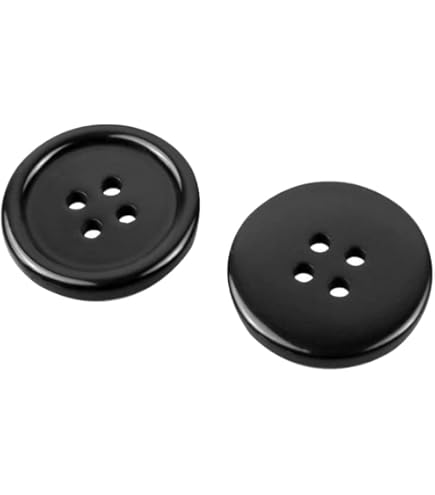 Set Di 10 Bottoni Rotondi In Metallo Ottone Invecchiato - Diametro 15 Mm, 2 Fori, Per Cucito E Merceria - Foto 6