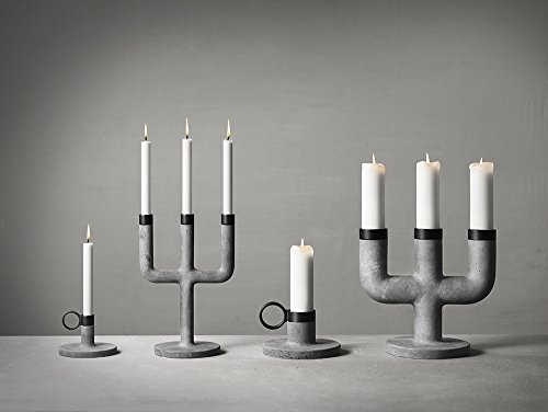 Menu 4757359 Kerzenständer – dreiarmig – WEIGHT HERE – XL – dunkelgrau Ø 20,60 cm 29,5 x 33,3 cm - 3