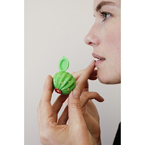 Kikkerland Lip Balm 1x Lippenbalsam Lippen Kaktus Minze Vanille rote Früchte - 5