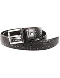 Zerimar Cinturon grabado para hombre confeccionado en piel de alta calidad Color marron