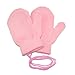 CTM Toddler Stretch Mittens on a String, Light Pink