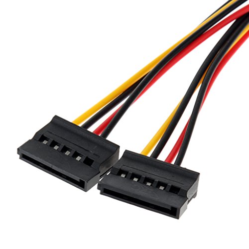 Generic 4-Pin Computer-Netzteil Kabel Strom-Adapter-Kabel für Powering SATA CD / DVD-Laufwerke, Festplatten und anderen Datenspeichervorrichtungen mit Molex (4-polig) Stromquellen