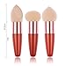 Imported Set of 3 Foundation Makeup Sponge Brush Make Up Powder Puff Kit - Orange RS.355.00